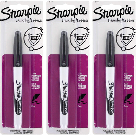 Sharpie Rub-A-Dub Laundry Marker, Pack of 3 (SN31101PP-2)