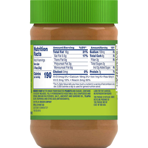 Image of Jif Creamy Peanut Butter of Protein per Serving, Smooth, Creamy Texture – No Stir Peanut Butter
