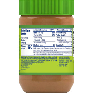 Jif Creamy Peanut Butter of Protein per Serving, Smooth, Creamy Texture – No Stir Peanut Butter