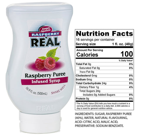 Image of Reàl Fruit Infused Tea Flavoring Syrup - Mango, Peach, Raspberry (Pack of 3, 16.9 FL OZ Bottles)