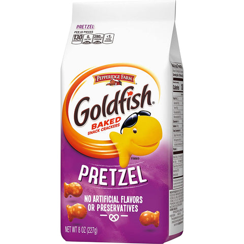 Image of Pepperidge Farm Goldfish Pretzel Crackers, 8 oz. Bag (Pack of 4)