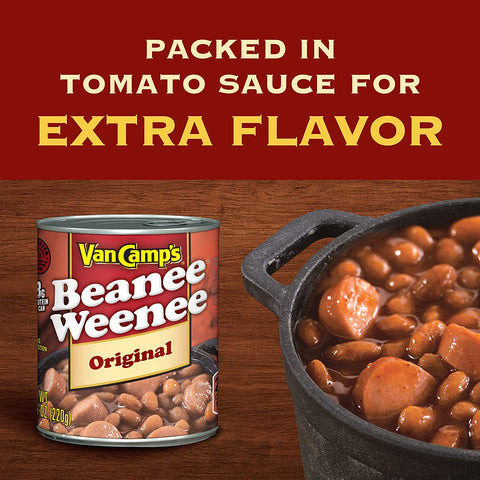 Image of Van Camp's Original Beanee Weenee, Canned Food, 7.75 Oz (Pack of 24)