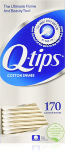 Q-Tips Cotton Swabs, 170 Count, 2-Pack