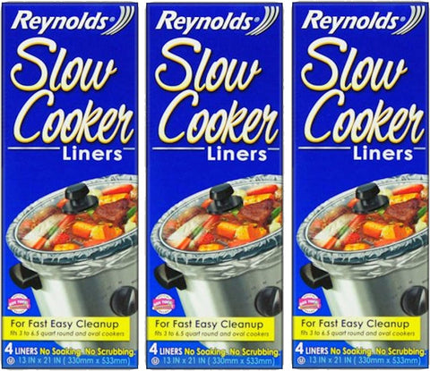 Image of Reynolds Metals Slow Cooker Liners 13"X21" - 3 Pack (12 Liners Total)