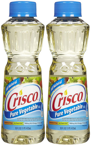 Image of Crisco Pure Vegetable Oil, 16 Fl Oz (Pack of 2)