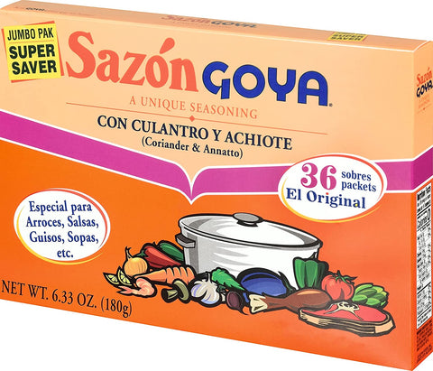 Image of Goya Sazon Culantro/Achiote Jumbo 6.3 OZ