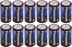 Panasonic Heavy Duty C Batteries X 12