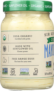 Sir Kensington's Mayonnaise, Condiments that are Gluten Free and Non- GMO Project Verified Organic Mayo, Certified Humane Free Range Eggs, Shelf-Stable, 16 oz