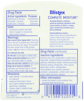 Blistex Complete Moisture.15-Ounce Tubes (Pack of 6)