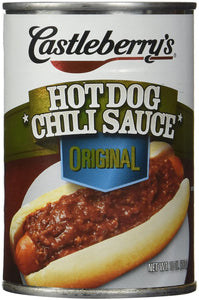 Castleberry's, Hot Dog Chili Sauce, Classic, 10oz Can