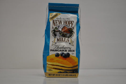 Image of New Hope Mills New Hope Mills Mix, Blueberry Pancake Mix, 24 oz Bag, 1.5 lb