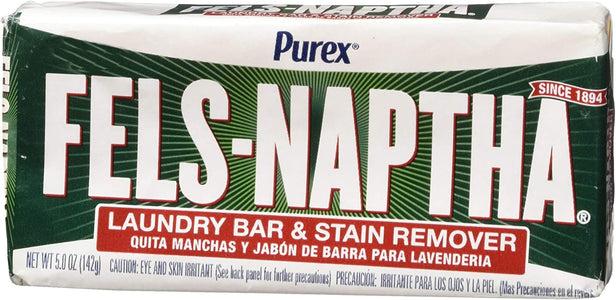 Fels Naptha Laundry Bar and Stain Remover, 5.5 Oz