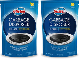 Glisten Garbage Disposal Cleaner and Odor Eliminator with Foaming Action, Removes Buildup and Cleans, Lemon Scent, Pack of 6, 24 Uses