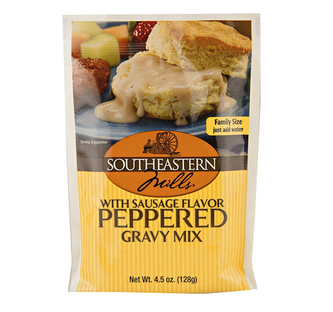 Image of Southeastern Mills Old Fashioned Peppered Gravy Mix w/Sausage Flavor, 4.5 Oz. Package