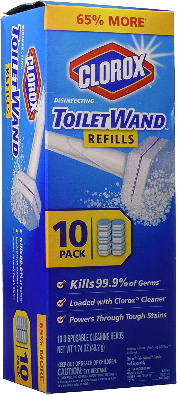Clorox Toilet Wand Refill, 10 Count