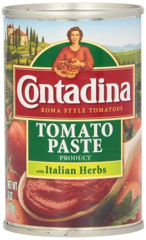 Image of Contadina Tomato Paste with Italian Herbs, 6-Ounce (Pack of 8)