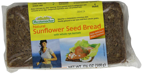 Image of Mestemacher Bread Sunflower Seed, 17.6-Ounce (Pack of 6)