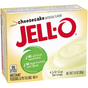 Jell-O Instant Cheesecake Pudding & Pie Filling (3.4 oz Boxes, Pack of 6)