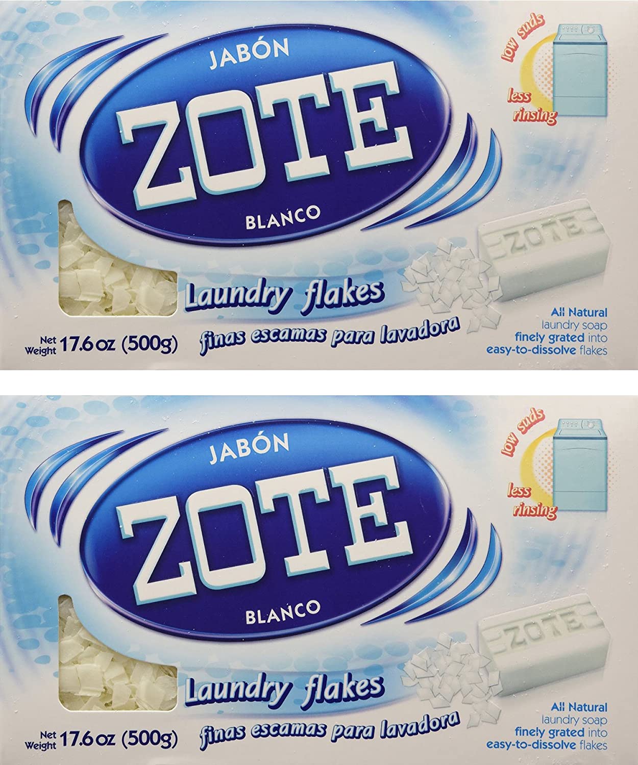 Jabon Zote Blanco Laundry Flakes Pack of 2