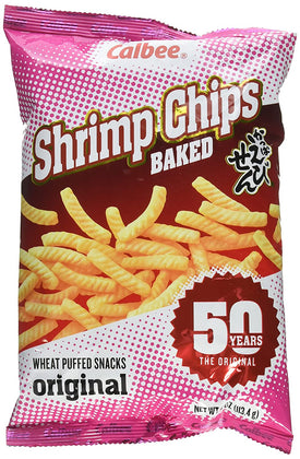 Calbee Shrimp flavored chips baked 4oz