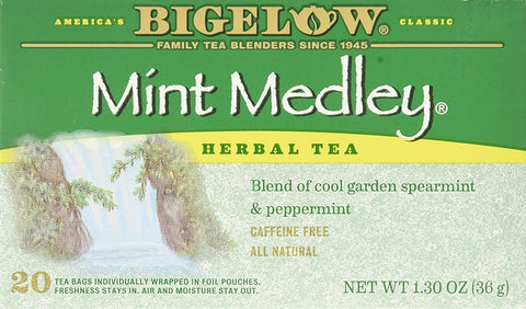 Image of Bigelow Tea Mint Medley Herb Tea Spearmint and Peppermint - 20 Tea Bags