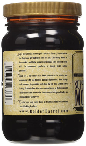Image of Golden Barrel Unsulfured Supreme Baking Molasses, 32 Oz. Bottle
