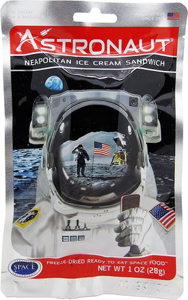Astronaut Freeze Dried Ice Cream, One Serving Pouch