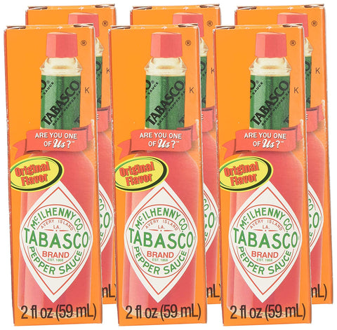 Image of Tabasco Original Flavor Pepper Sauce, 2 oz (Pack of 6)