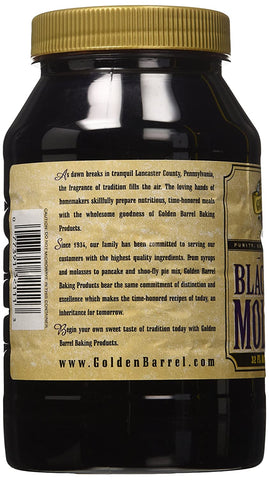 Image of Golden Barrel Unsulfured Black Strap Molasses, 32 Oz. Bottle