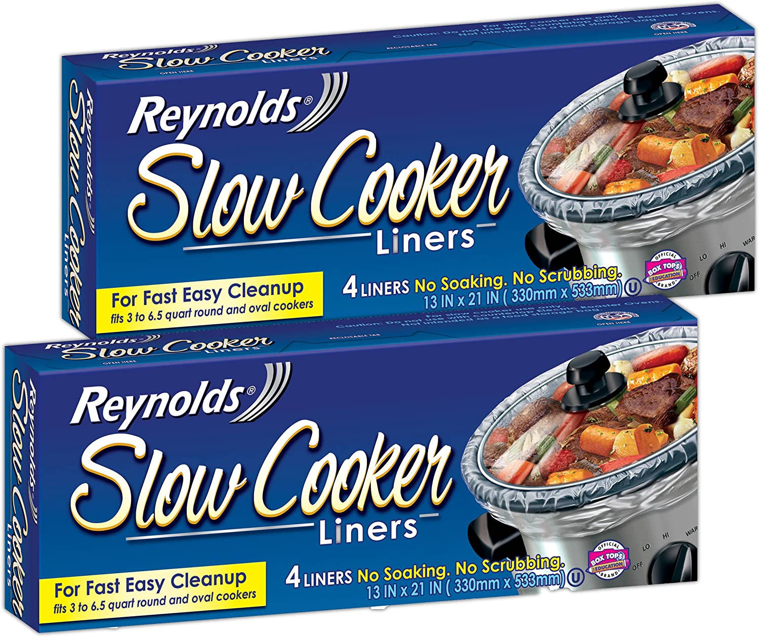 Reynolds Slow Cooker Liners 2 Pack (8 Liners Total)
