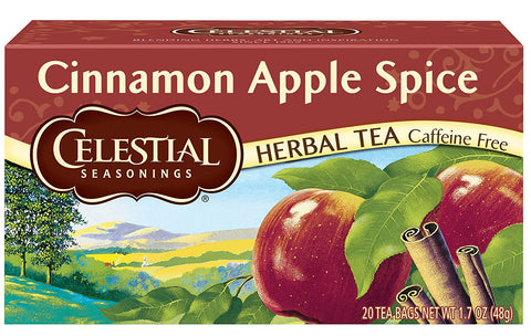 Celestial Seasonings Herbal Tea Caffeine Free Cinnamon Apple Spice - 20 Tea Bags