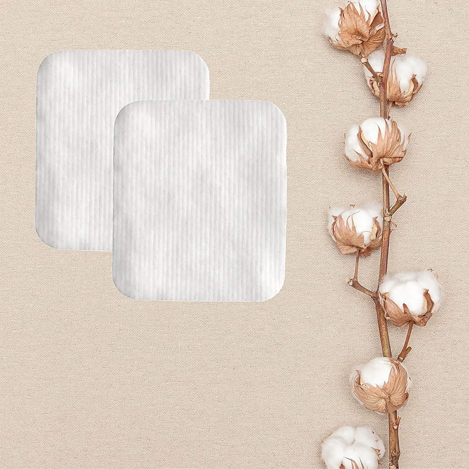 Swisspers Premium Ultra Soft Facial Cleansing Cotton Pads, 50 Each (Pack of 3)