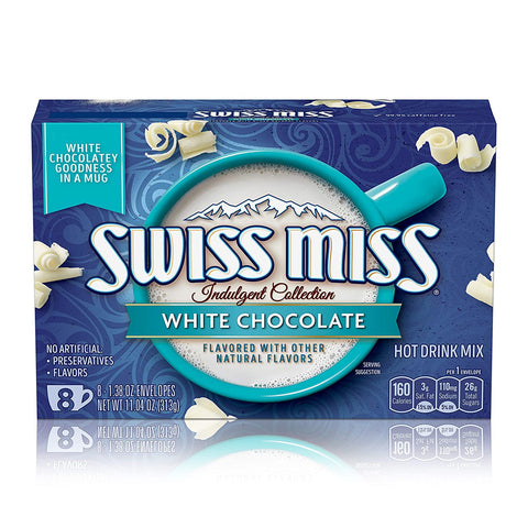 Image of Swiss Miss Indulgent Collection White Chocolate Flavored Hot Drink Mix, 1.38 Oz. 8Count, 11.04 Oz