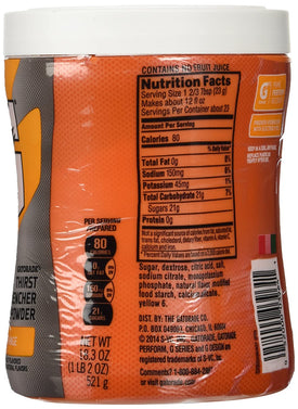 Gatorade Powder, Orange, 18.3-ounce Canister (1 Canister)