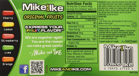 Image of Mike and Ike Original Fruits 5 Ounce Box