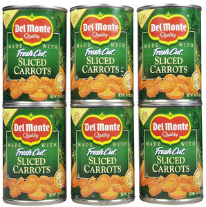 Del Monte Sliced Carrots, 14.5 oz, 6 pk