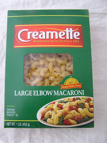 Image of Creamette Large Elbow Macaroni Noodles 1# Three (3) Boxes