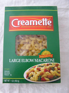 Creamette Large Elbow Macaroni Noodles 1# Three (3) Boxes