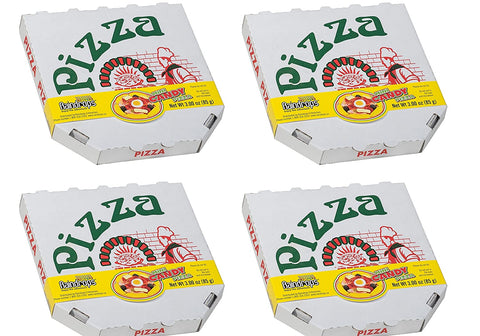 Image of Mini Gummy Candy Pizzas in Real Pizza Box - 4.5 Inches in Diameter, 3 oz each (Pack of 4)