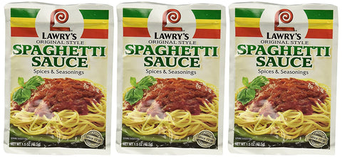 Image of Lawry's Original Spaghetti Sauce Mix 3 pack