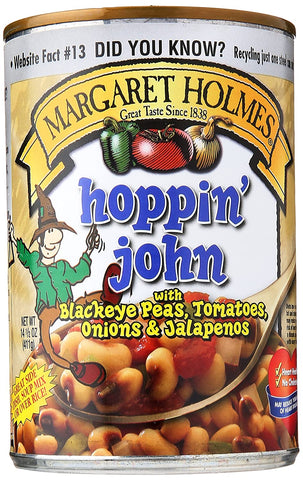 Image of Margaret Holmes Hoppin John Black eyed Peas Tomatoes Onions And Jalapenos, 14.5 oz
