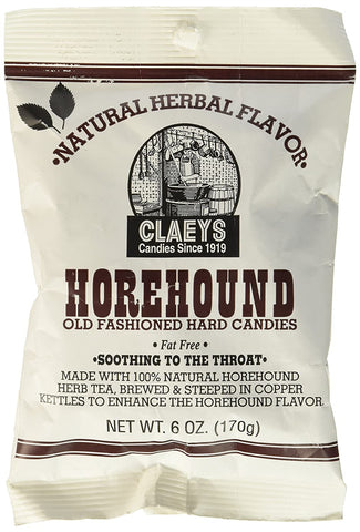 Image of Claeys Old Fashioned Hard Candy, Horehound, 6 Ounce