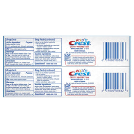 Crest Kid's Cavity Protection Toothpaste for Kids (children and toddlers 2+), Sparkle Fun Flavor, 4.6 ounces, Pack of 2