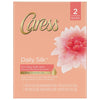 Caress Beauty Bar Soap For Silky, Soft Skin Daily Silk With Silk Extract and Floral Oil Essence 3.75 oz 2 Bars