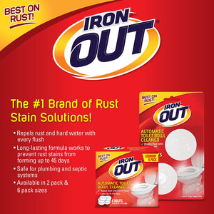 Iron Out Automatic Toilet Bowl Cleaner Tablets, 18 Tablets