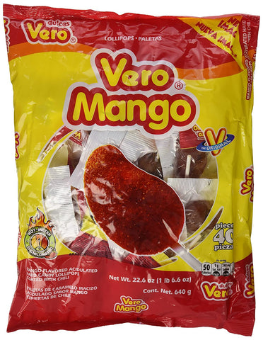 Image of Vero Spicy Mango Lollipop 40 Pcs (Pack of 2), Clear