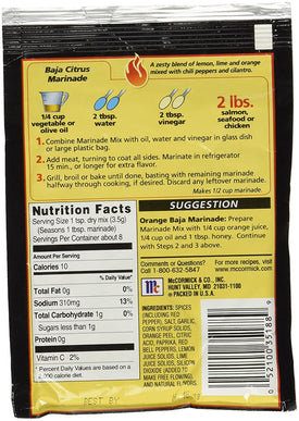 Grill Mates Baja Citrus Marinade, 1 Oz. (Pack of 4)
