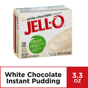 Jell-O Instant White Chocolate Pudding & Pie Filling (3.3 oz Boxes, Pack of 6)