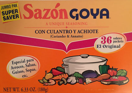 Goya Sazon Con Culantro Y Achiote 6.33oz Super Pack ( 2 pack )
