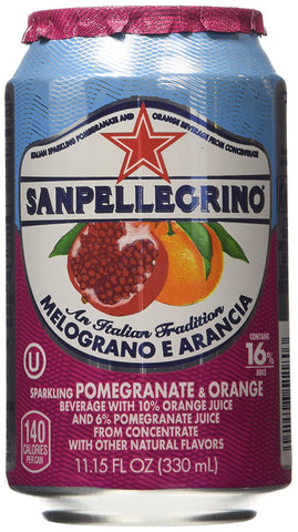Image of San Pellegrino Melograno E Arancia (Pomegranate & Orange) 11.15 Fl Oz 12 Pack